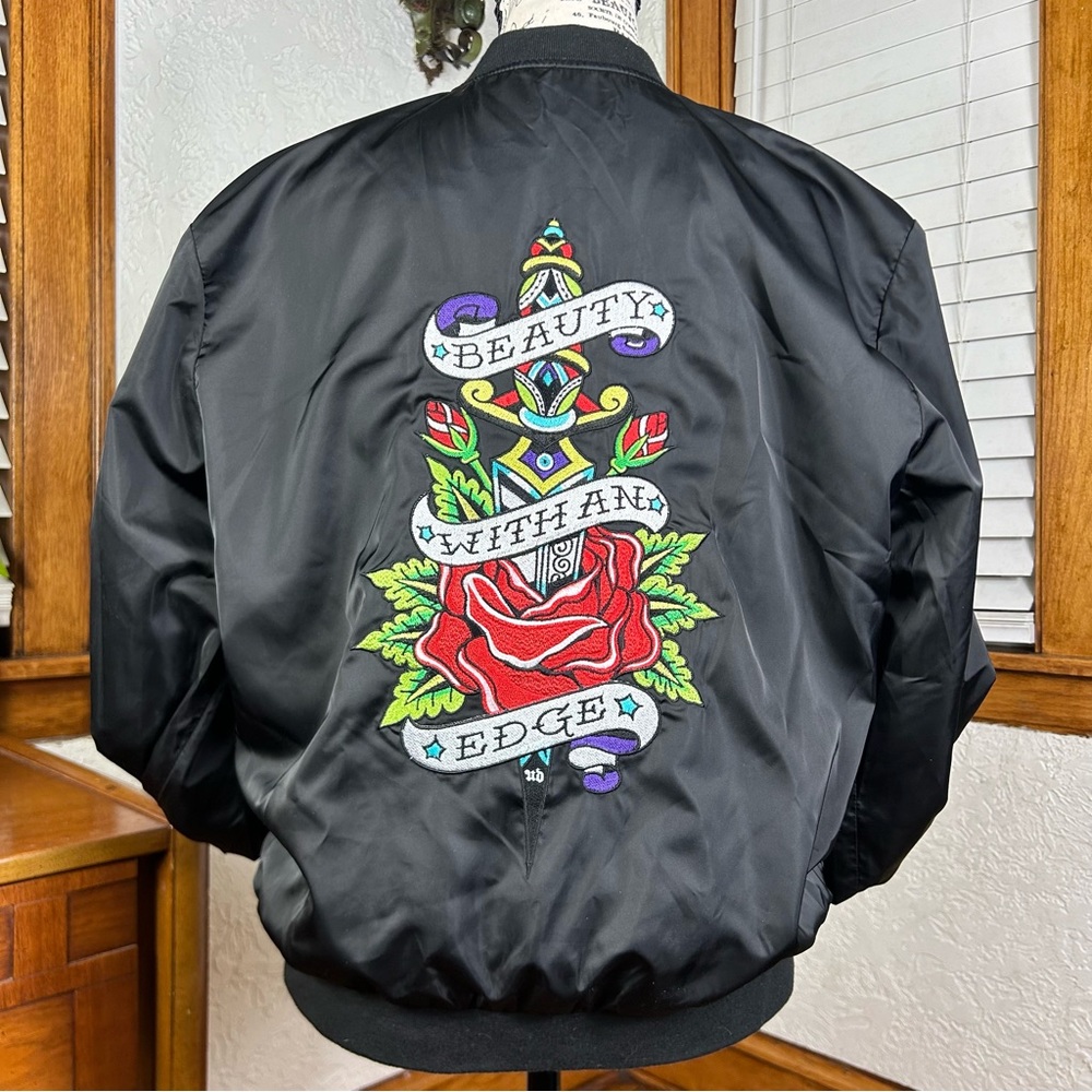 *RARE* Urban Decay Limited Edition Beauty With An Edge Bomber Jacket Size L